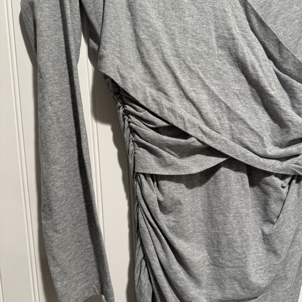 Sundance Gray Vanessa Surplice Wrap Top Size Medium - Picture 2 of 4